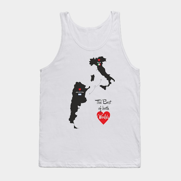 The Best of both Worlds - Italy - Argentina Tank Top by YooY Studio